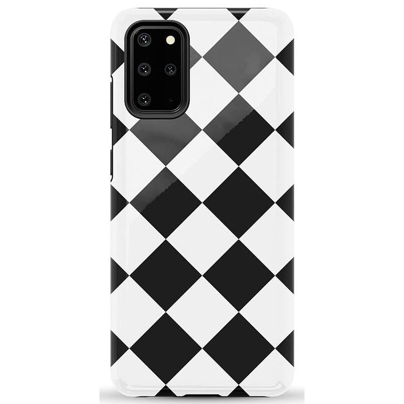 Black Checkerboard | High Contrast Design Case Phone Case Casetry Essential Galaxy S20 Plus