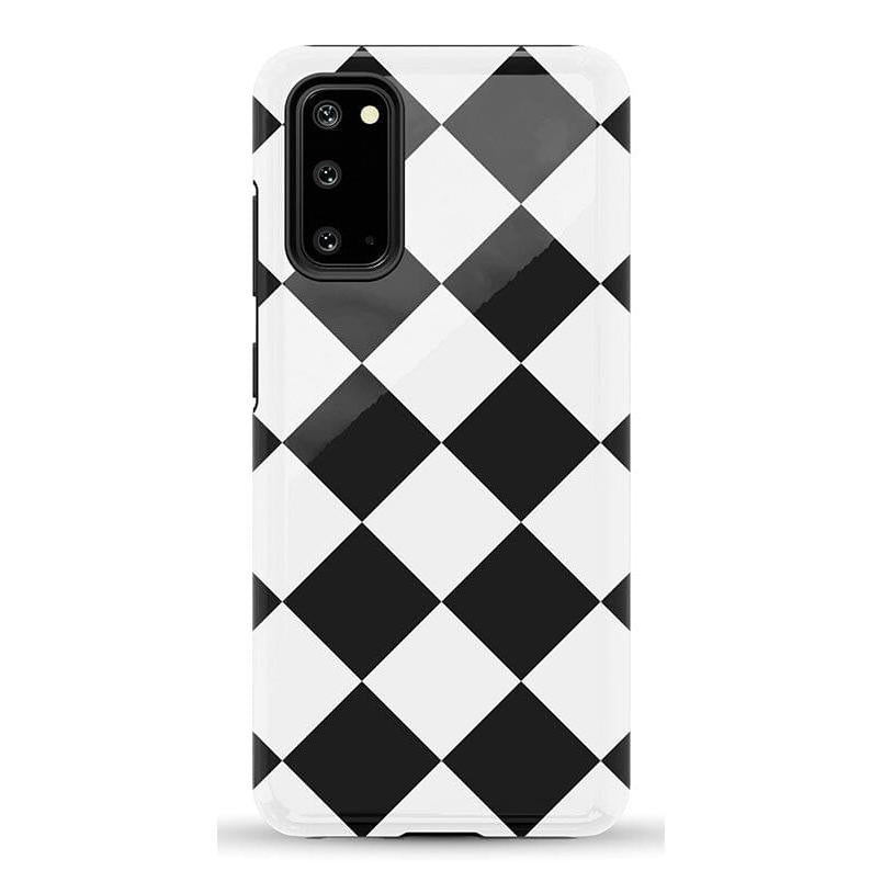 Black Checkerboard | High Contrast Design Case Phone Case Casetry Essential Galaxy S20