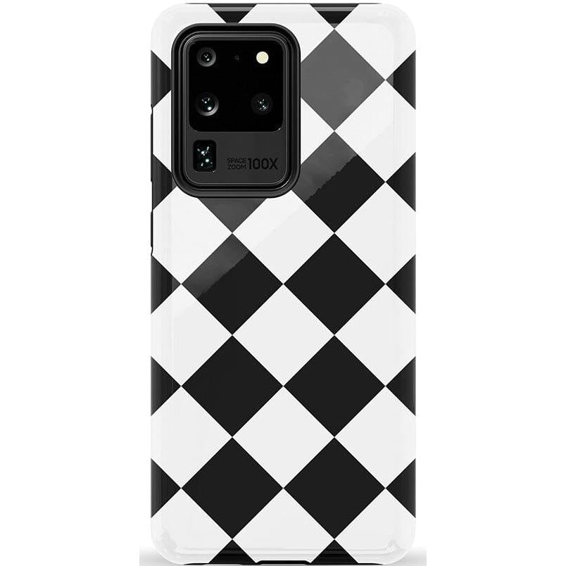 Black Checkerboard | High Contrast Design Case Phone Case Casetry Essential Galaxy S20 Ultra