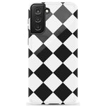 Black Checkerboard | High Contrast Design Case Phone Case Casetry Essential Galaxy S21 Plus