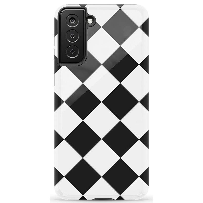 Black Checkerboard | High Contrast Design Case Phone Case Casetry Essential Galaxy S21 Plus