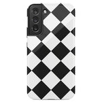 Black Checkerboard | High Contrast Design Case Phone Case Casetry Essential Galaxy S22 Plus