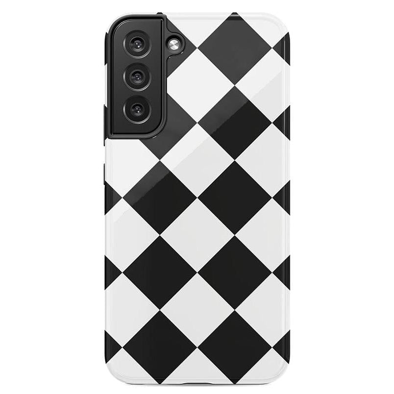 Black Checkerboard | High Contrast Design Case Phone Case Casetry Essential Galaxy S22 Plus