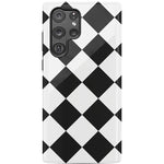 Black Checkerboard | High Contrast Design Case Phone Case Casetry Essential Galaxy S22 Ultra