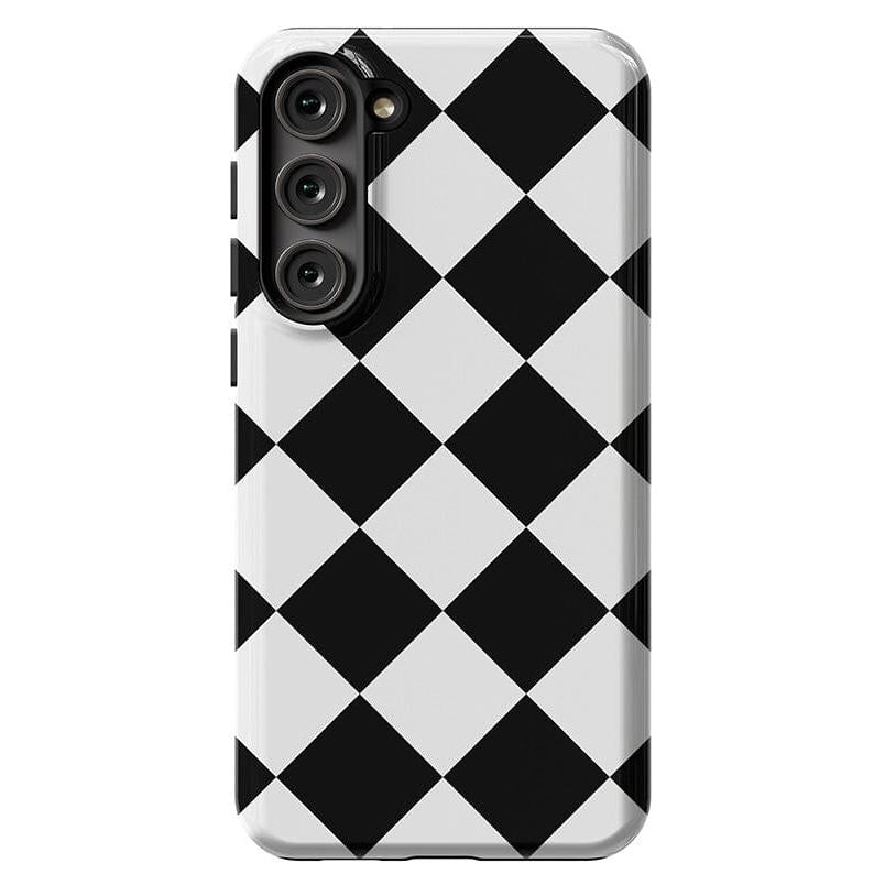 Black Checkerboard | High Contrast Design Case Phone Case Casetry Essential Galaxy S24 Plus