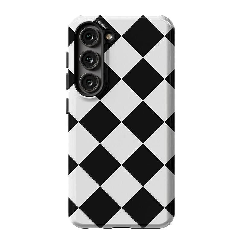 Black Checkerboard | High Contrast Design Case Phone Case Casetry Essential Galaxy S24