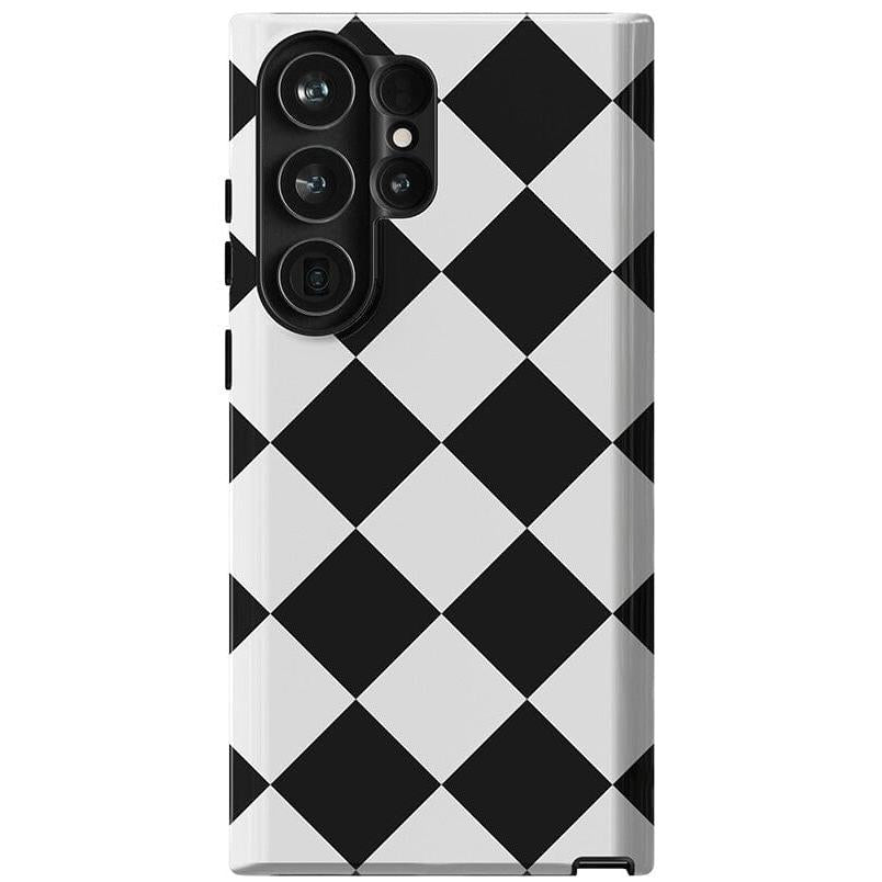 Black Checkerboard | High Contrast Design Case Phone Case Casetry Essential Galaxy S24 Ultra