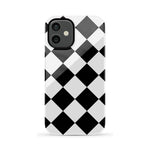 Black Checkerboard | High Contrast Design Case Phone Case Casetry Essential iPhone 12 Mini