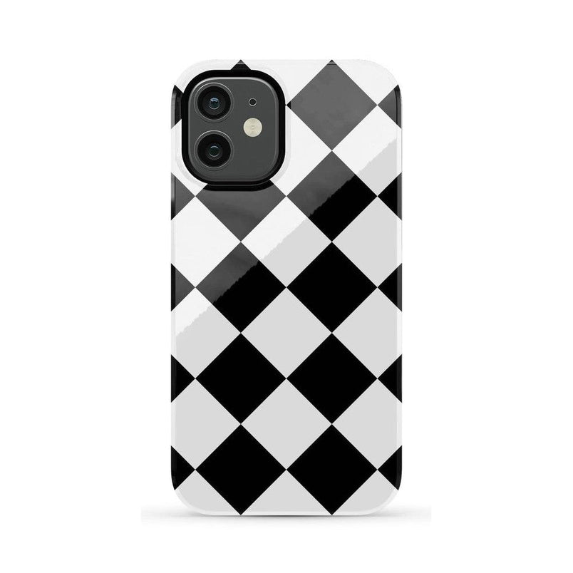 Black Checkerboard | High Contrast Design Case Phone Case Casetry Essential iPhone 12 Mini