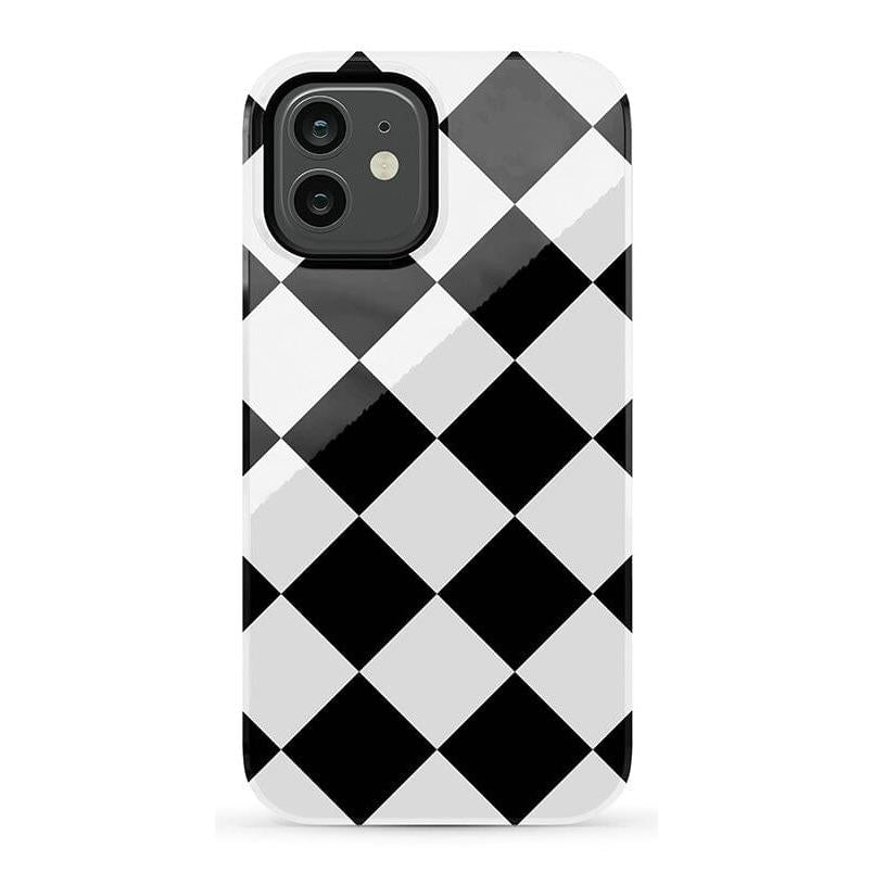 Black Checkerboard | High Contrast Design Case Phone Case Casetry Essential iPhone 12 Pro