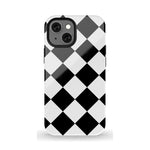 Black Checkerboard | High Contrast Design Case Phone Case Casetry Essential + MagSafe® iPhone 13 Mini