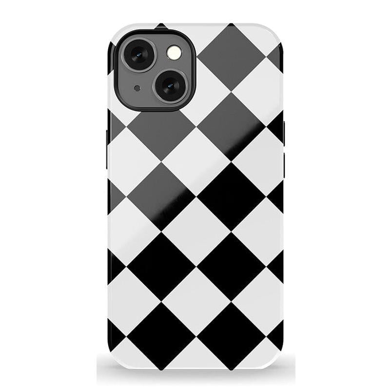 Black Checkerboard | High Contrast Design Case Phone Case Casetry Essential + MagSafe® iPhone 13