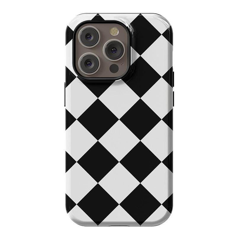 Black Checkerboard | High Contrast Design Case Phone Case Casetry Essential + MagSafe® iPhone 14 Pro