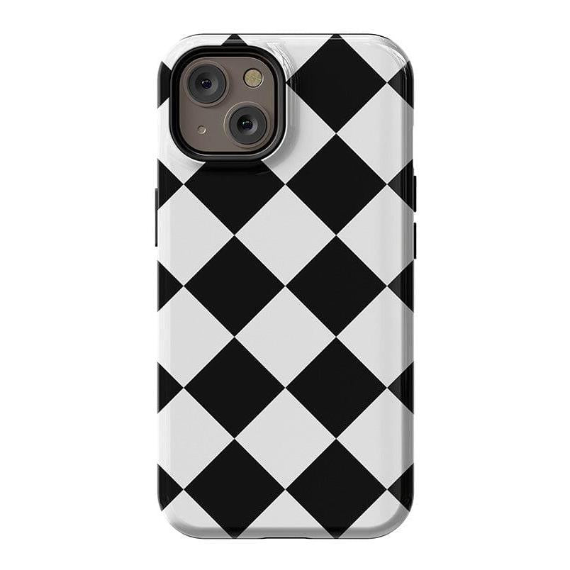 Black Checkerboard | High Contrast Design Case Phone Case Casetry Essential + MagSafe® iPhone 14