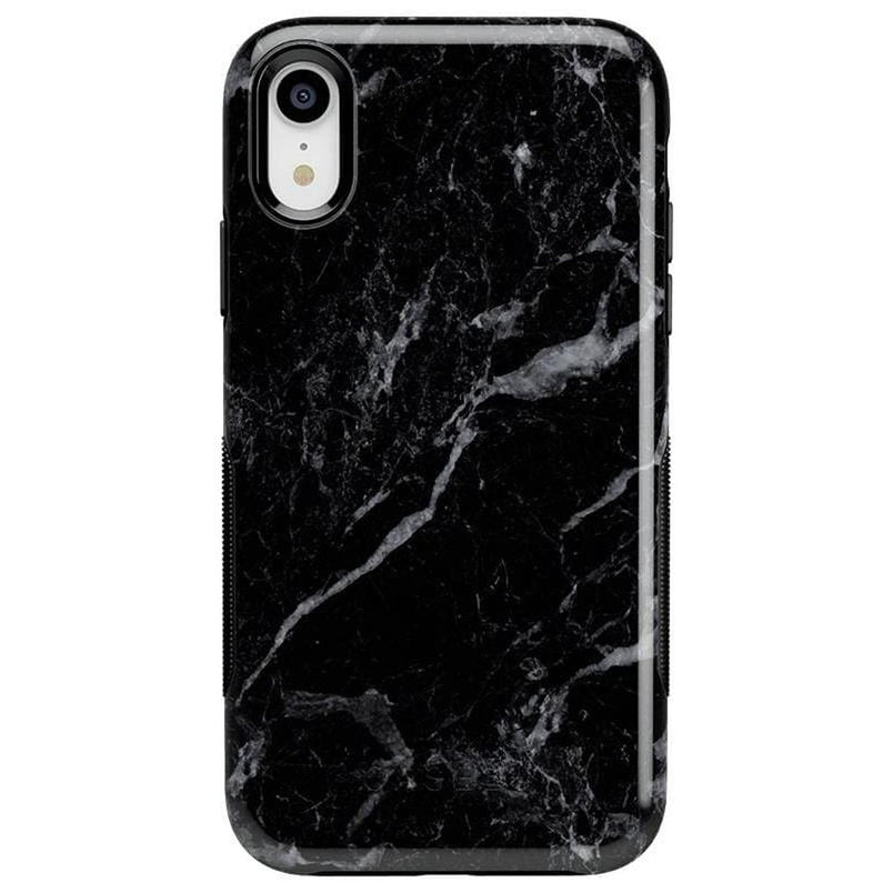 Black Pearl | Classic Black Marble Case iPhone Case get.casely Bold iPhone XR 