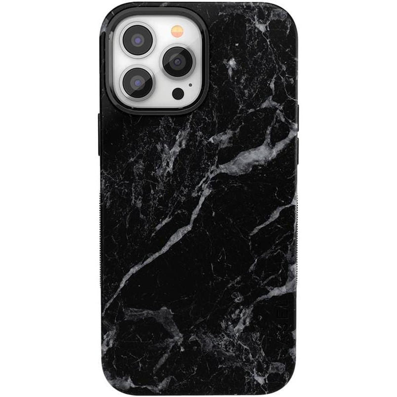 Black Pearl | Classic Black Marble Case iPhone Case get.casely Bold + MagSafe® iPhone 13 Pro