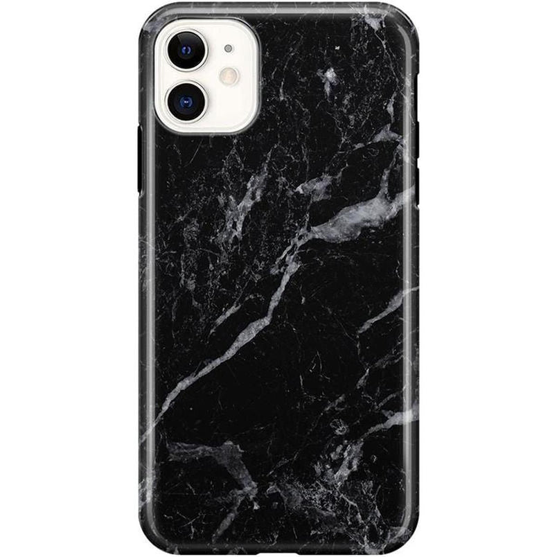 Black Pearl | Classic Black Marble Case iPhone Case get.casely Classic iPhone 11