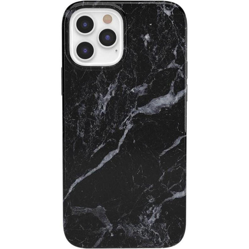 Black Pearl | Classic Black Marble Case iPhone Case get.casely Classic iPhone 12 Pro