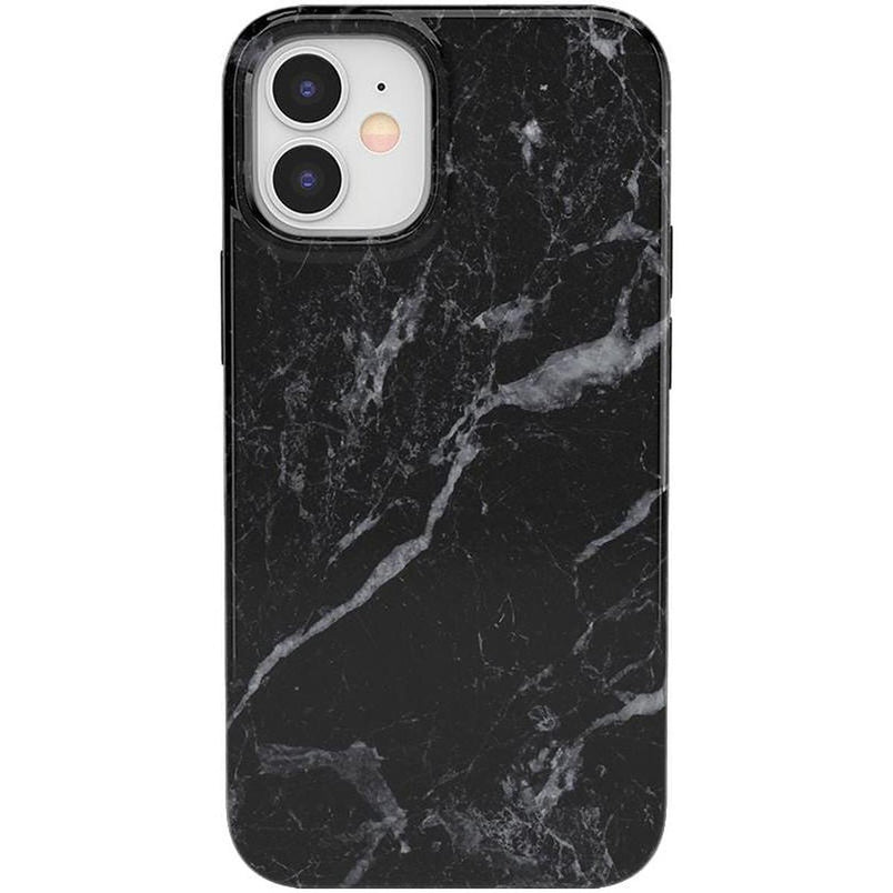 Black Pearl | Classic Black Marble Case iPhone Case get.casely Classic iPhone 12