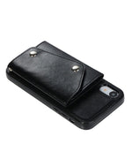 Black Vegan Leather | Wallet Case iPhone Case get.casely 