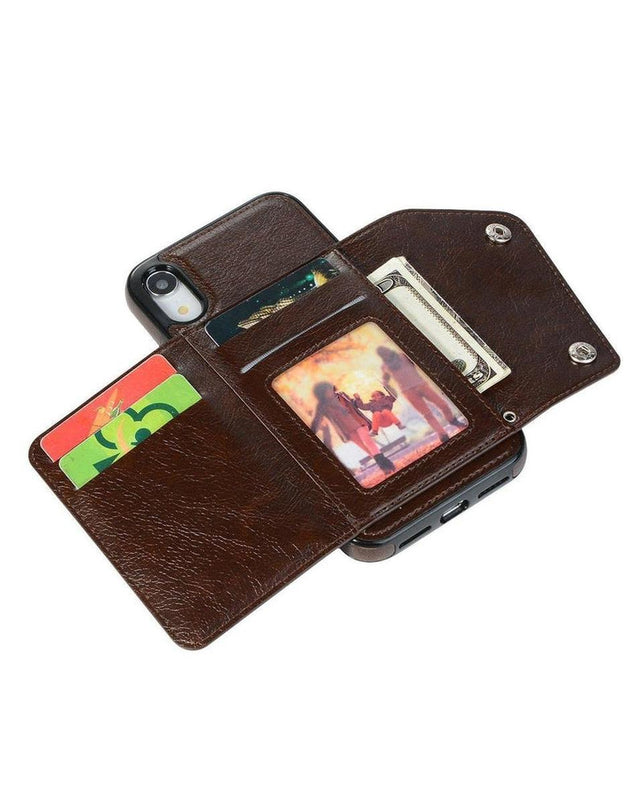 Brown Vegan Leather | Wallet Case iPhone Case get.casely 