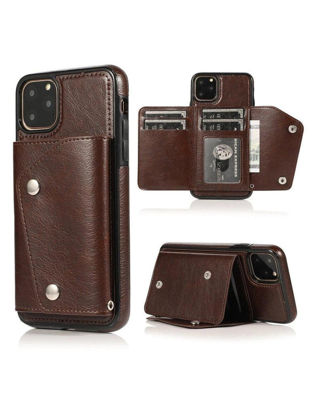 Brown Vegan Leather | Wallet Case iPhone Case get.casely 