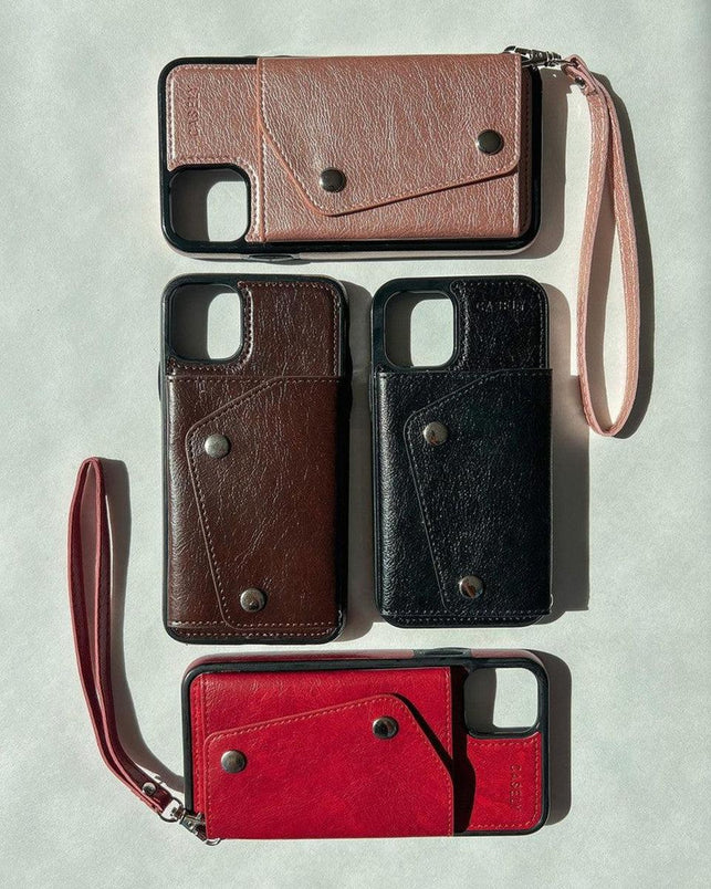 Brown Vegan Leather | Wallet Case iPhone Case get.casely 