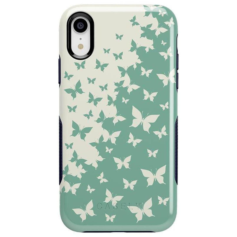 Butterfly Effect | Sage Colorblock Case iPhone Case get.casely Bold iPhone XR 