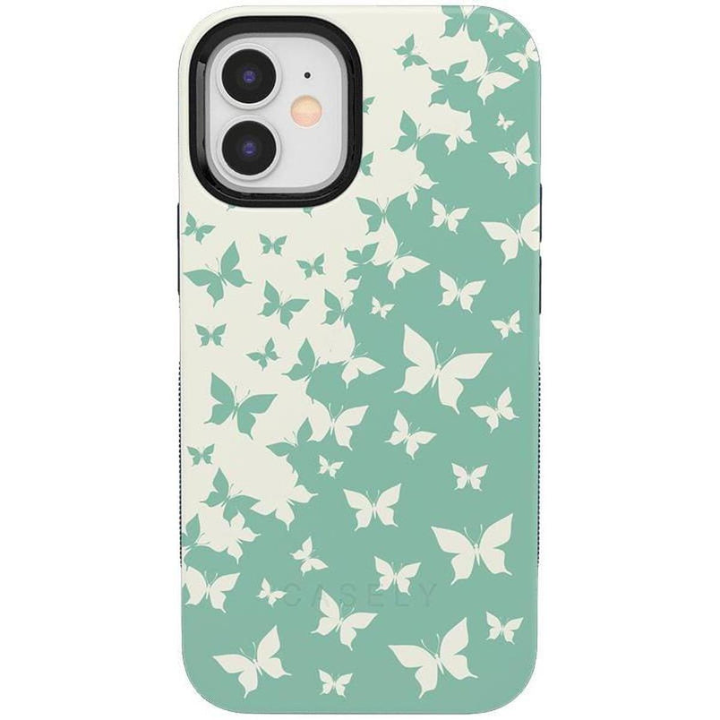 Butterfly Effect | Sage Colorblock Case iPhone Case get.casely Bold + MagSafe® iPhone 12 