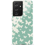 Butterfly Effect | Sage Colorblock Samsung Case Samsung Case Casetry Galaxy S21 Ultra