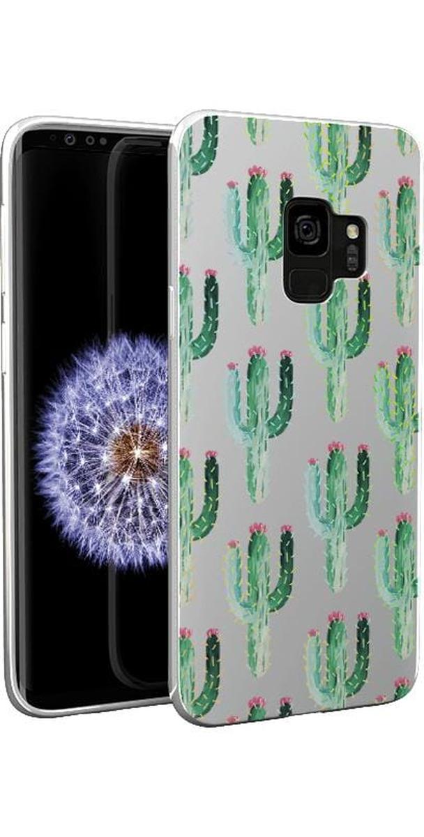 Cactus Patterned Clear Floral Samsung Case - Thumbnail 4
