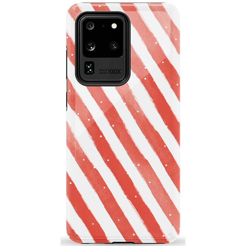 Candy Cane Lane | Peppermint Stripes Case Phone Case Casetry Essential Galaxy S20 Ultra