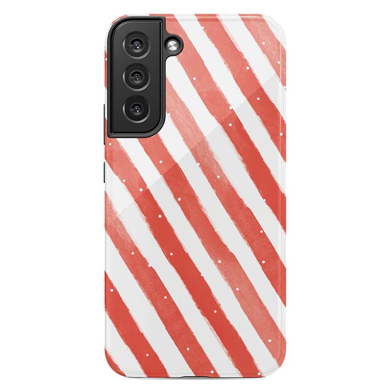 Candy Cane Lane | Peppermint Stripes Case Phone Case Casetry Essential Galaxy S21 Ultra