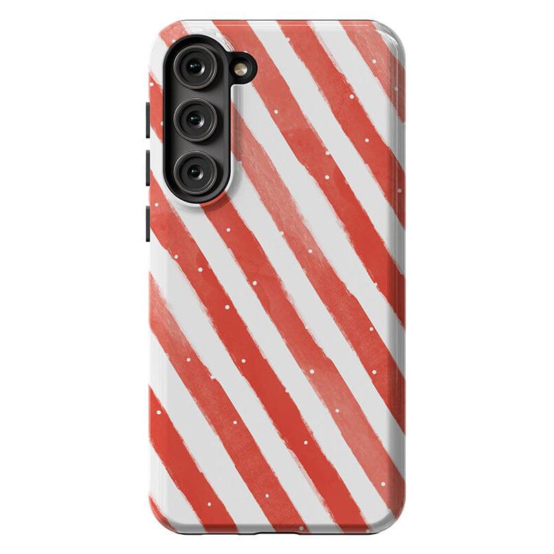 Candy Cane Lane | Peppermint Stripes Case Phone Case Casetry Essential Galaxy S23 Plus