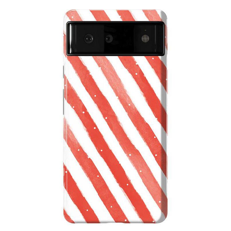 Candy Cane Lane | Peppermint Stripes Case Phone Case Casetry Essential Google Pixel 6