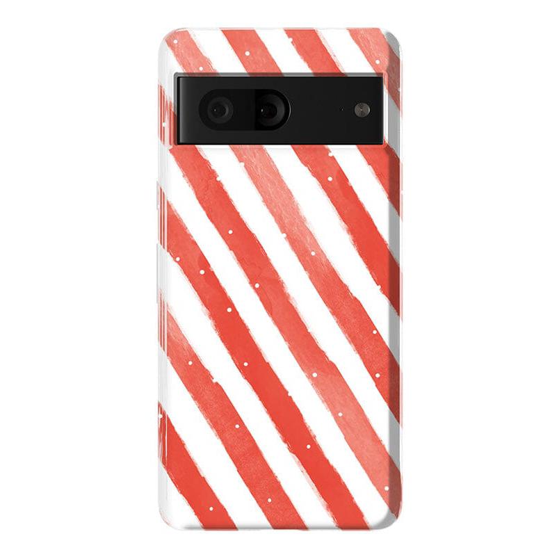 Candy Cane Lane | Peppermint Stripes Case Phone Case Casetry Essential Google Pixel 7