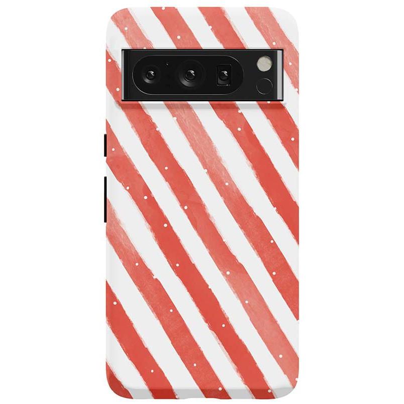 Candy Cane Lane | Peppermint Stripes Case Phone Case Casetry Essential Google Pixel 8 Pro