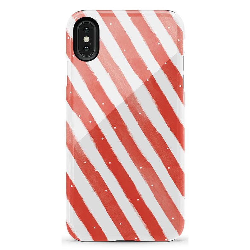 Candy Cane Lane | Peppermint Stripes Case Phone Case Casetry Essential iPhone XR 