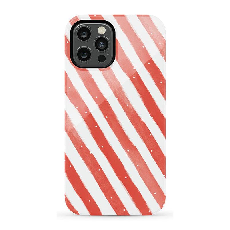 Candy Cane Lane | Peppermint Stripes Case Phone Case Casetry Essential iPhone 12 Pro