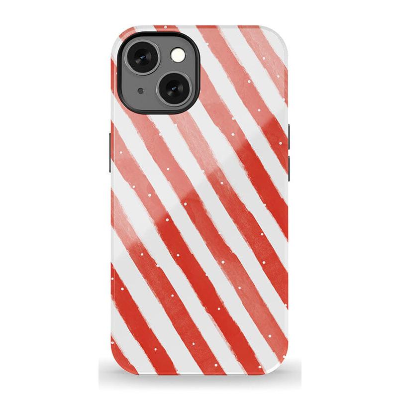 Candy Cane Lane | Peppermint Stripes Case Phone Case Casetry Essential + MagSafe® iPhone 13