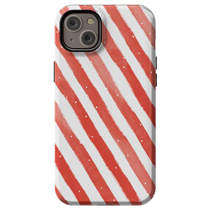 Candy Cane Lane | Peppermint Stripes Case Phone Case Casetry Essential + MagSafe® iPhone 14 Plus