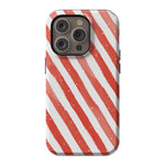 Candy Cane Lane | Peppermint Stripes Case Phone Case Casetry Essential + MagSafe® iPhone 14 Pro