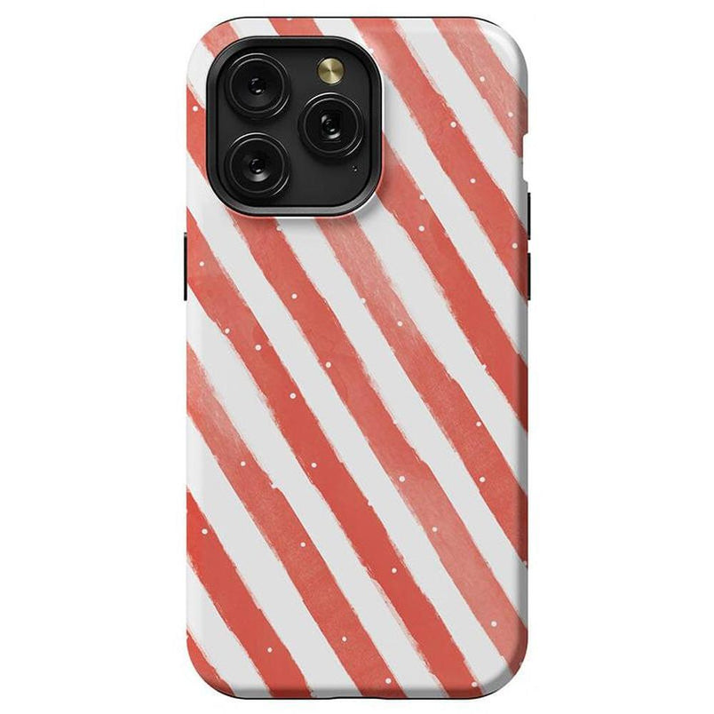 Candy Cane Lane | Peppermint Stripes Case Phone Case Casetry Essential + MagSafe® iPhone 15 Pro Max