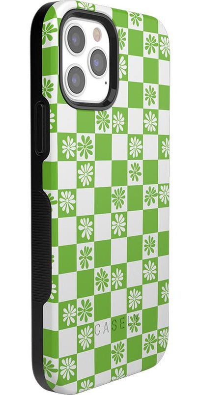 Check Mate | Daisy Checkerboard Floral Case iPhone Case get.casely 