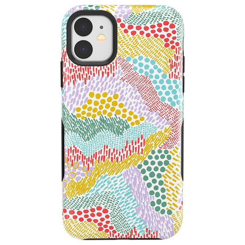 Color Me Happy | Pattern Colorblock Case iPhone Case get.casely Bold iPhone 11