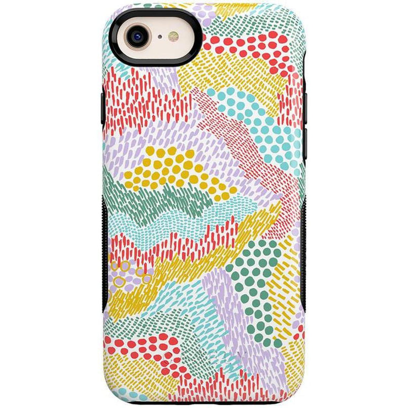 Color Me Happy | Pattern Colorblock Case iPhone Case get.casely Bold iPhone SE (2020 & 2022)