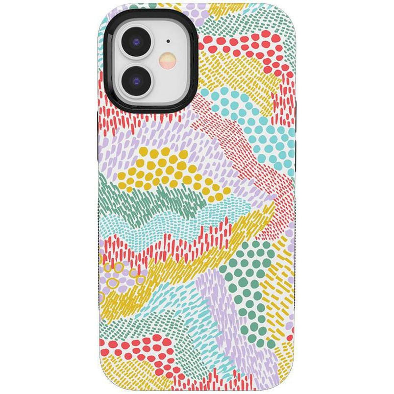 Color Me Happy | Pattern Colorblock Case iPhone Case get.casely Bold iPhone 12