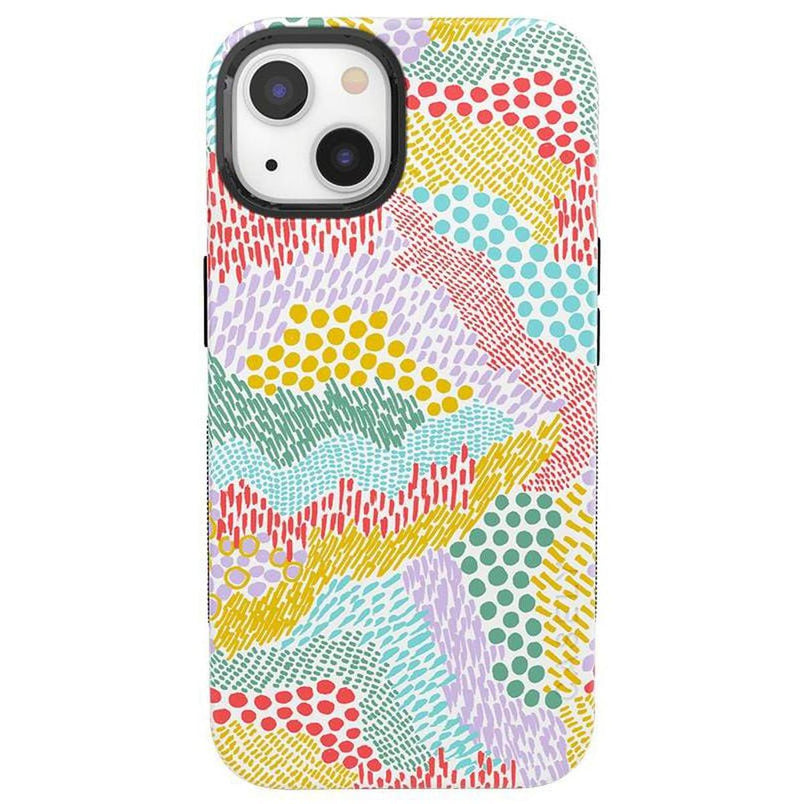 Color Me Happy | Pattern Colorblock Case iPhone Case get.casely Bold + MagSafe® iPhone 13