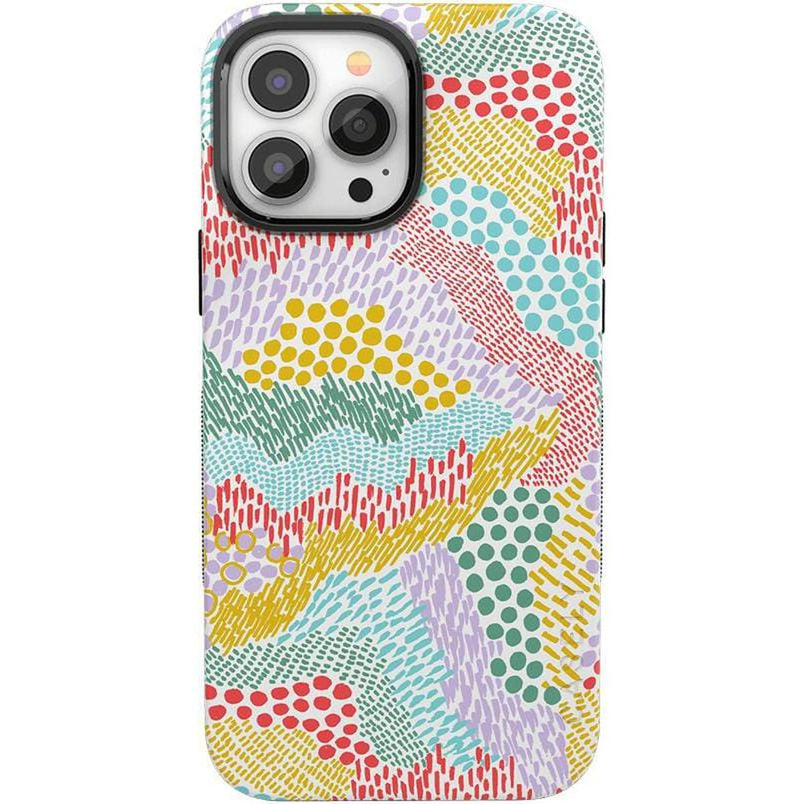 Color Me Happy | Pattern Colorblock Case iPhone Case get.casely Bold + MagSafe® iPhone 13 Pro