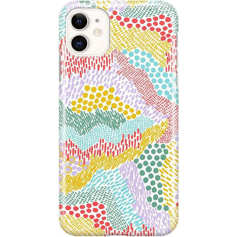 Color Me Happy | Pattern Colorblock Case iPhone Case get.casely Classic iPhone 11